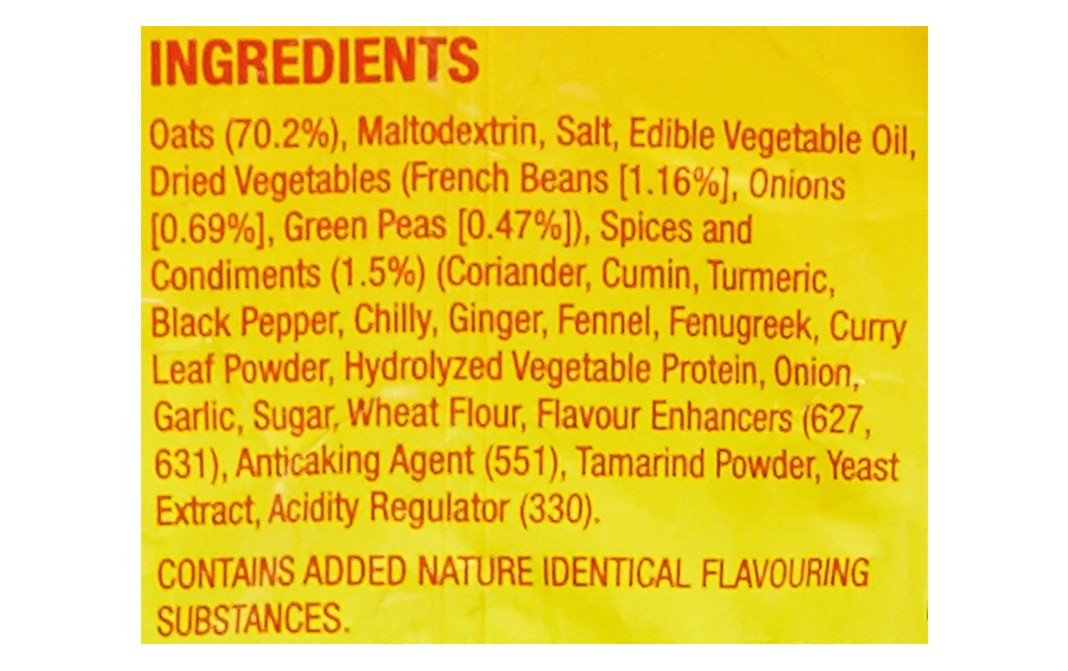 Saffola Masala Oats Curry & Pepper   Pack  400 grams